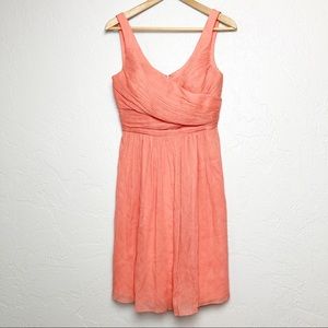 J. Crew heidi bridesmaid dress sz 6 coral orange